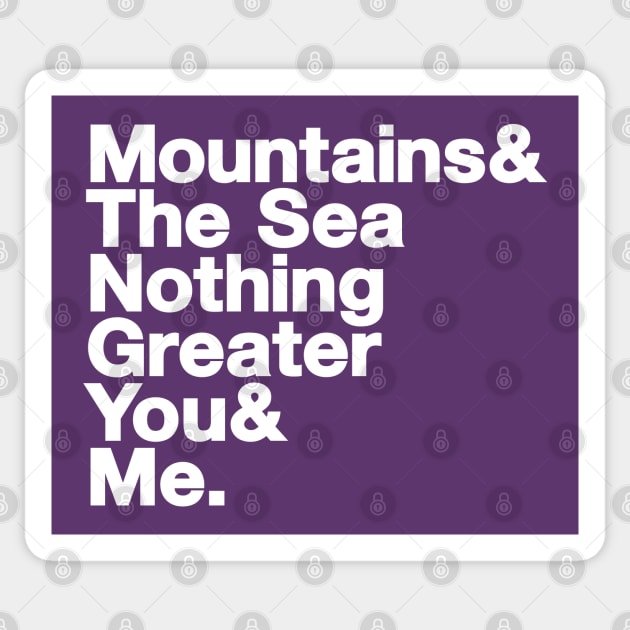 Mountains: Lyrical Jetset Sticker by HustlerofCultures